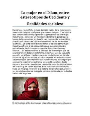 la mujer en el islam
