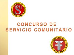 Concurso de Servicio Comunitario S-2011 IUFRONT - MÉRIDA