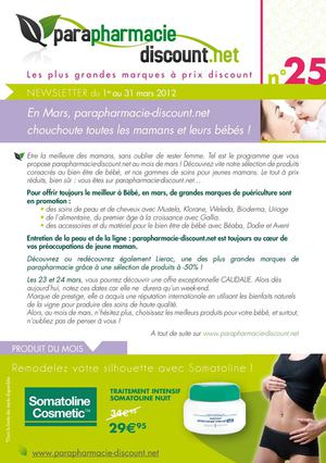 Parapharmacie-discount.net : catalogue Mars 2012