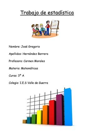 Trabajo de estadística: Gregorio