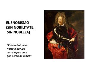 El Snobismo