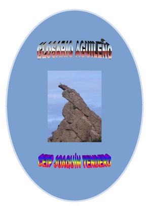 GLOSARIO AGUILEÑO JOAQUÍN TENDERO