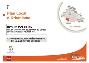 PLU : orientation d'aménagement de la ZAC de Ferrolèbre (2AU)