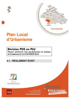 PLU : règlement écrit