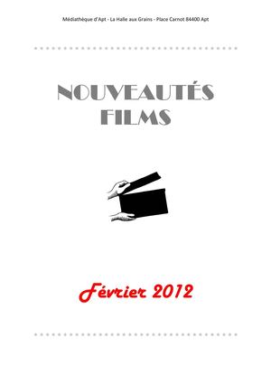 Nouveautés DVD février 2012