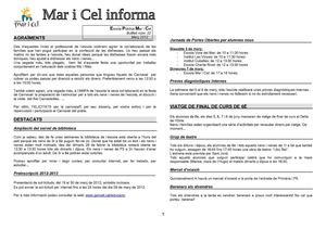 Mar i Cel INFORMA febrer 2012