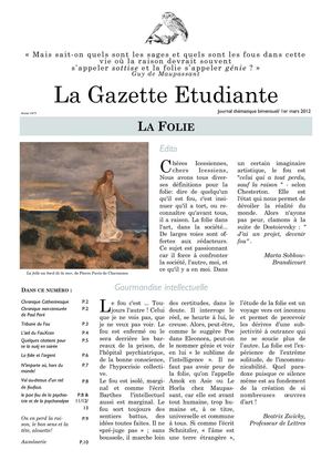 ICES - La Gazette étudiante, n° 3 - La Folie