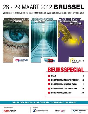 Beurscatalogus Infosecurity.be, Storage Expo & Tooling Event 2012 - Nederlandse Versie
