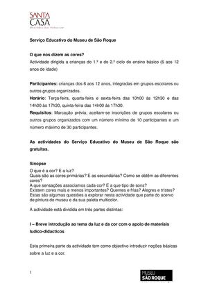 o QUE NOS DIZEM AS CORES