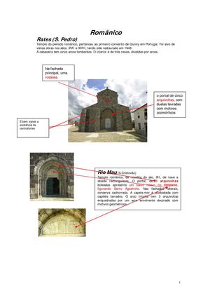 O Românico e o Gótico