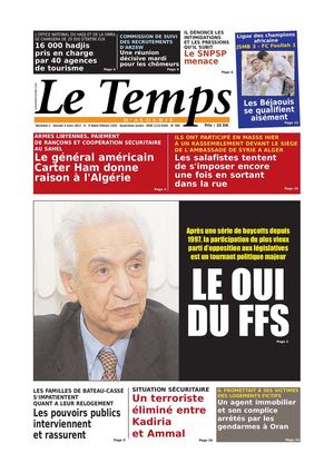 Le Temps d'Algérie Edition du Samedi 03 Mars 2012