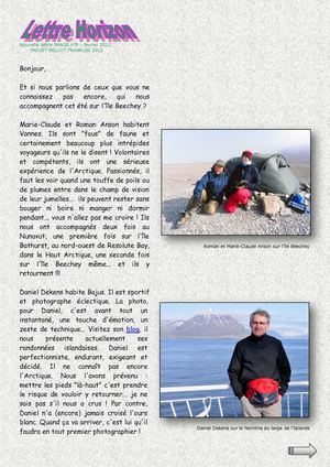 Lettre N° 8 - février 2012