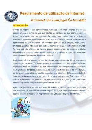 Regulamento de utilização da Internet