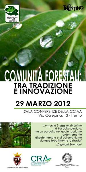 Programma Convegno 2012 - Comunità Forestali