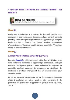 5 facettes pour construire un dispositif hybride