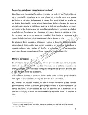 20. Conceptos, estrategias y orientación profesional