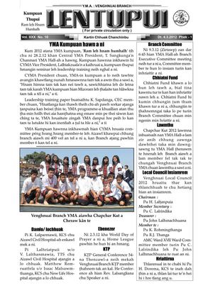 Venghnuai Branch YMa Chanchinbu : Lentupui 4 March