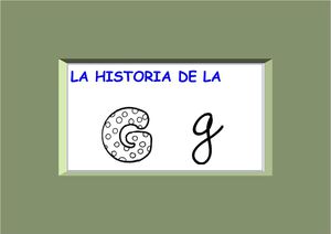 Historia de la g
