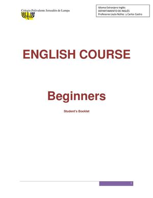 Librillo para Inglés social comunicativo