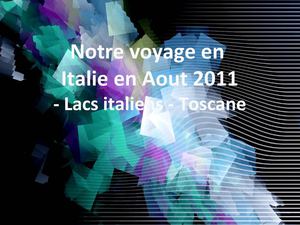 Lacs d'Italie - Toscane - 8/2011