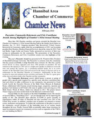 Hannibal Chamber February 2012 Newsletter