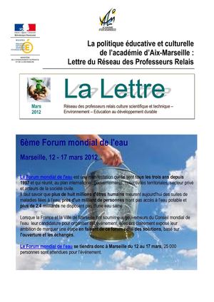 Lettre du Réseau Culture scientifique et technique - EDD - Environnement (mars 2012)