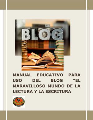 MANUAL PARA EL USO DEL BLOG APLICADO A LA COMPRENSION LECTORA