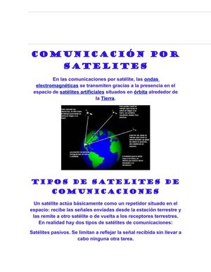 COMUNICACION SATELITAL
