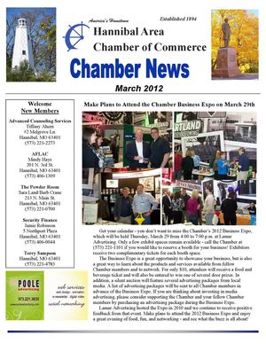 Hannibal Chamber March 2012 Newsletter