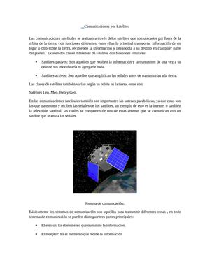 Comunicaciones por satelite