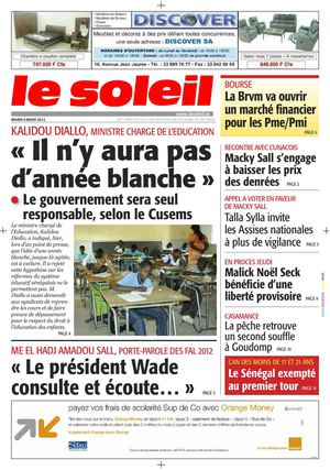 Edition du 6 mars 2012