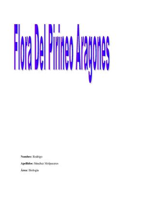 Flora del Pirineo Aragonés