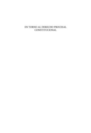 EN TORNO AL DERECHO PROCESAL CONSTITUCIONAL