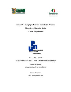LAS COMPETENCIAS, LARIEB & MI PRÁCTICA DOCENTE