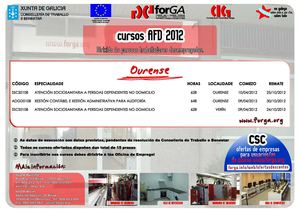 Cursos AFD 2012 de forGA Ourense