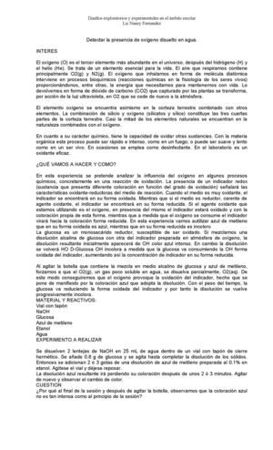 PRESENCIA DE OXIGENO