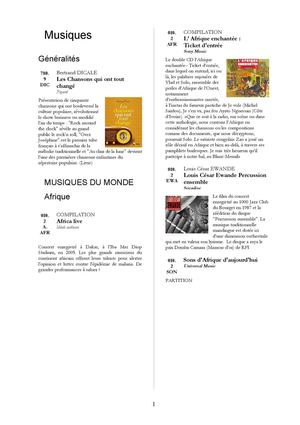 Musiques Tendances 31