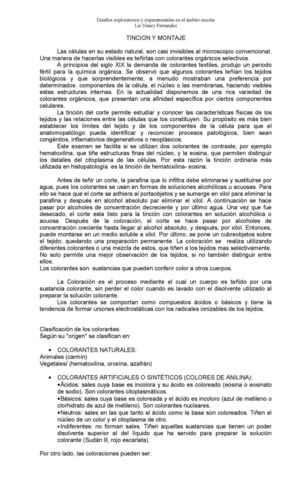 TECNICAS HISTOLÓGICAS