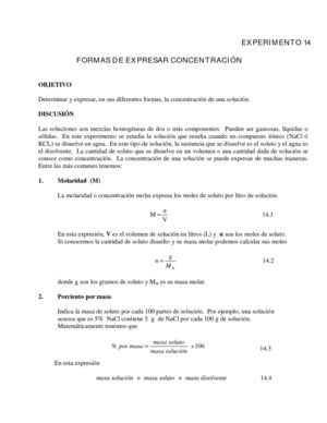 Formas de expresar concentracion