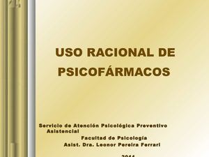 Uso racional de Psicofármacos