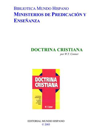 Doctrina Cristiana - W.T. Conner