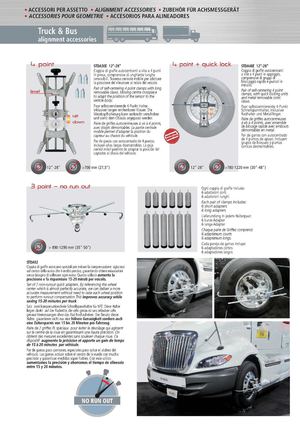 Accessories for wheel aligners - TRUCK