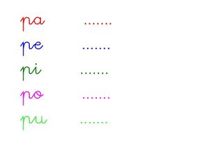 Pa pe pi po pu