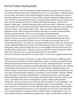 Calaméo - Normal Problem Healing Guide
