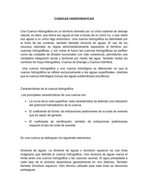 CUENCAS HIDROGRAFICAS