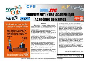 Guide mouvement intra Nantes 2012 Sgen CFDT