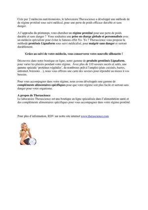 Maigrir avec le régime protéiné Lignaform