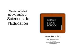 Sciences de l'éducationJanvier Février Calameo