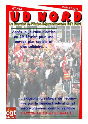 Couurrier UD 814 du 8 mars 2012
