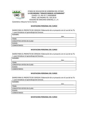 Mi Bitacora personal 3 mac